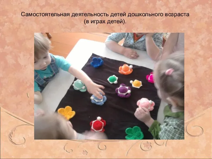 Самостоятельная деятельность детей дошкольного возраста (в играх детей).