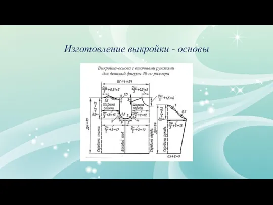 Изготовление выкройки - основы