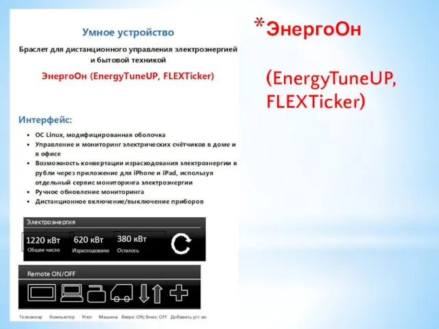 ЭнергоОн (EnergyTuneUP, FLEXTicker)