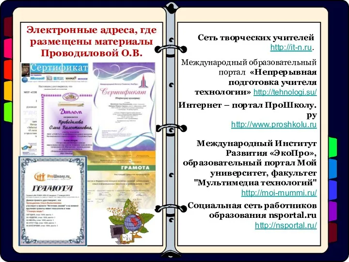 Сеть творческих учителей http://it-n.ru. Международный образовательный портал «Непрерывная подготовка учителя