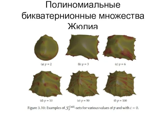 Полиномиальные бикватернионные множества Жюлиа