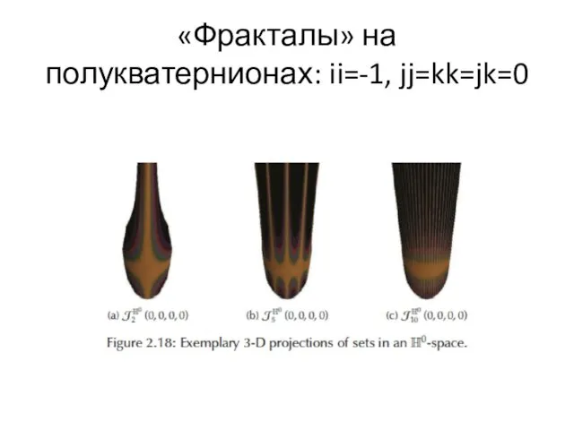 «Фракталы» на полукватернионах: ii=-1, jj=kk=jk=0