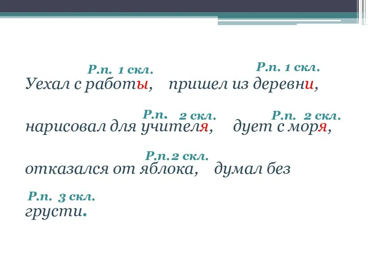 Уехал с работы, пришел из деревни, нарисовал для учителя, дует