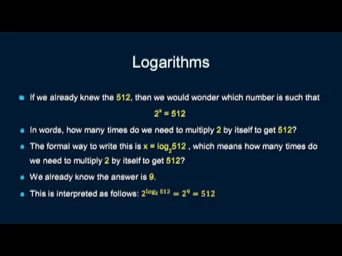 Logarithms