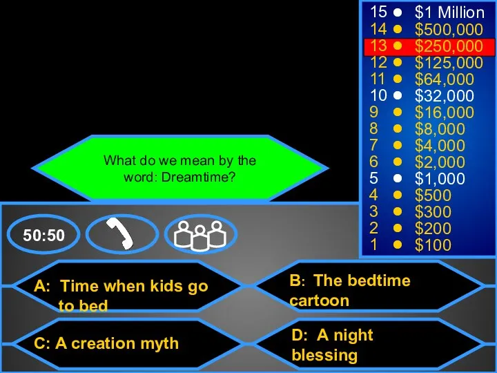 A: Time when kids go to bed C: A creation