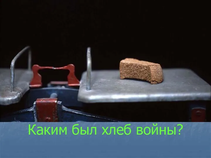 Каким был хлеб войны?