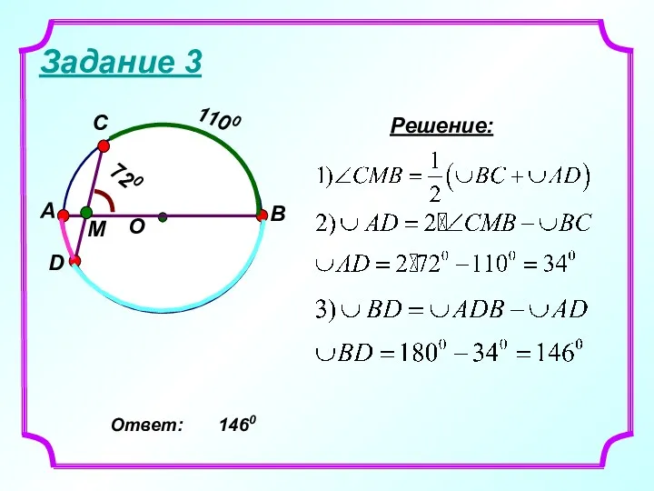 Задание 3 Решение: Ответ: 1460