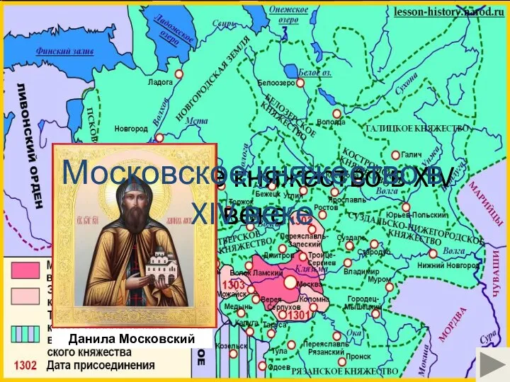 Московское княжество в XIV веке Московское княжество в XIV веке