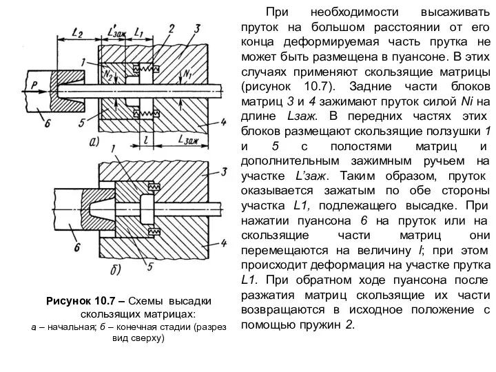 При необходимости высаживать пруток на большом расстоянии от его конца