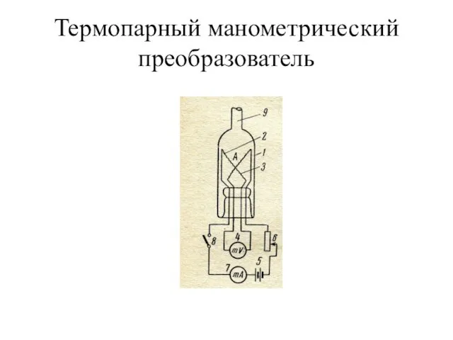 Термопарный манометрический преобразователь