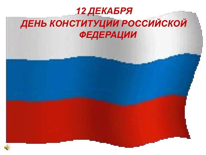 12 ДЕКАБРЯ ДЕНЬ КОНСТИТУЦИИ РОССИЙСКОЙ ФЕДЕРАЦИИ