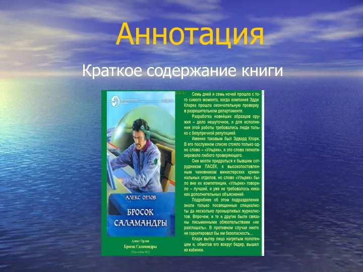 Аннотация Краткое содержание книги