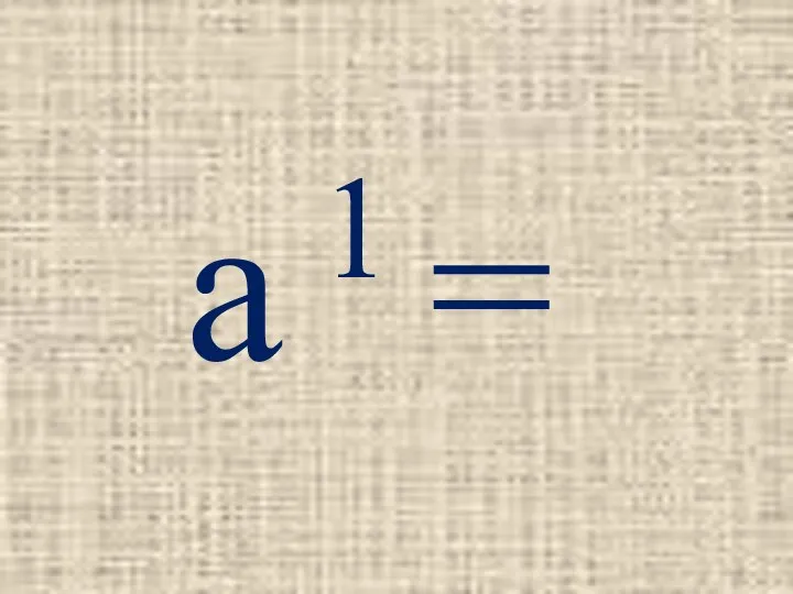 a 1 =