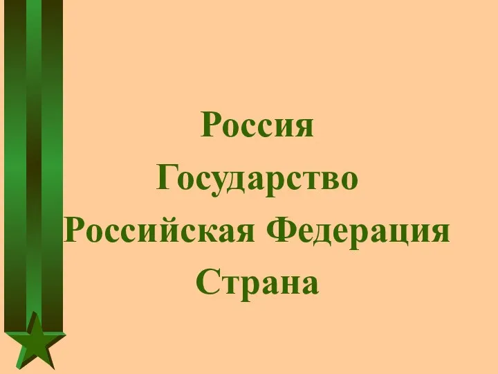 Россия Государство Российская Федерация Страна