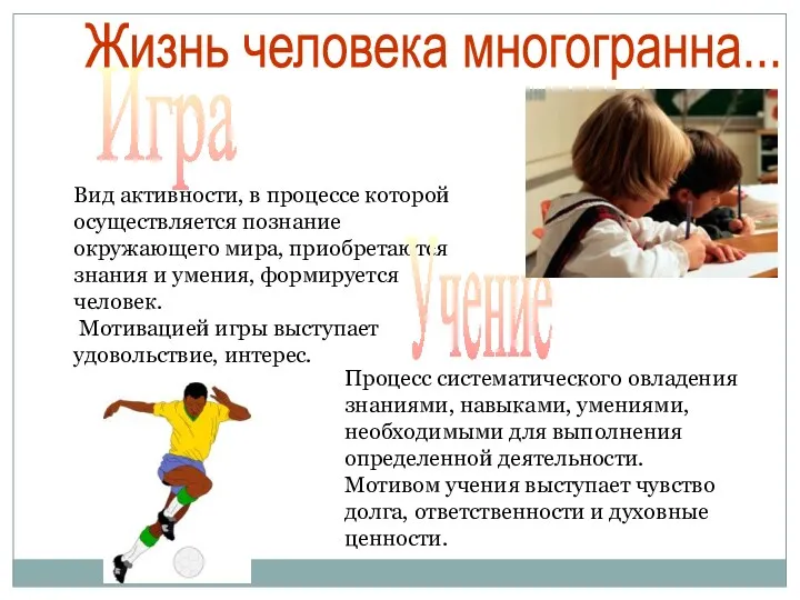 Вид активности, в процессе которой осуществляется познание окружающего мира, приобретаются