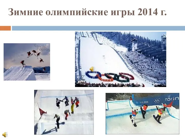 Зимние олимпийские игры 2014 г.