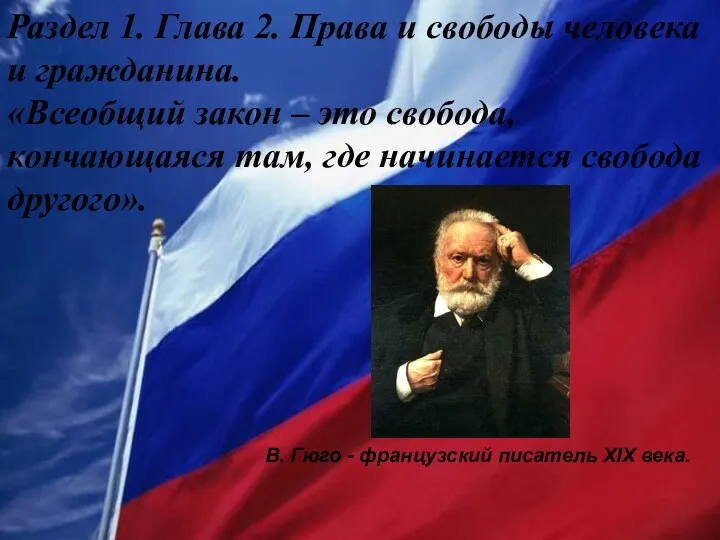 Раздел 1. Глава 2. Права и свободы человека и гражданина.