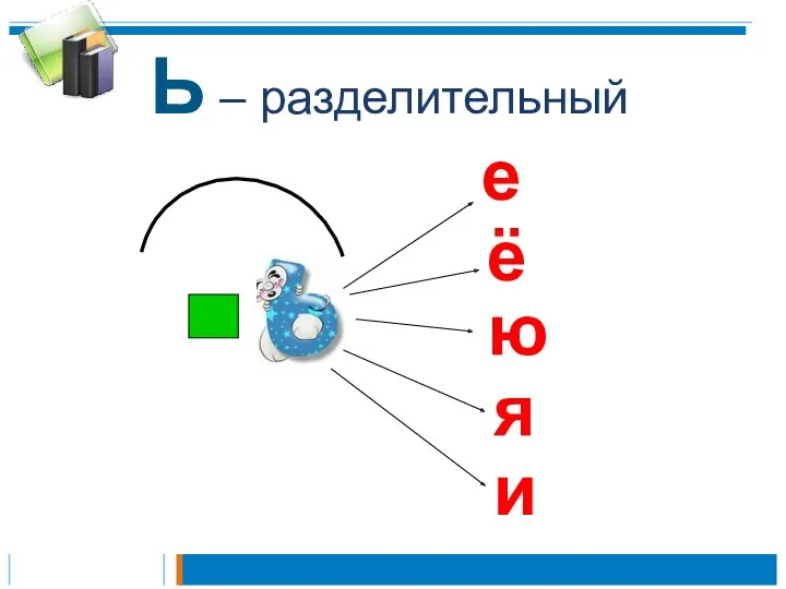 Ь – разделительный е ё ю я и