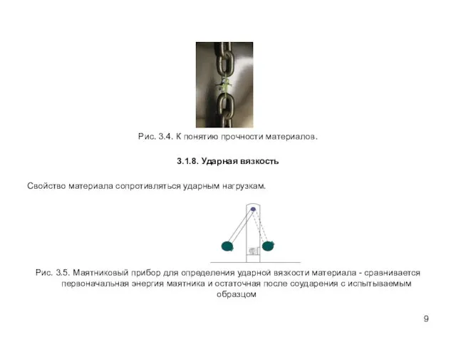 Рис. 3.4. К понятию прочности материалов. 3.1.8. Ударная вязкость Свойство