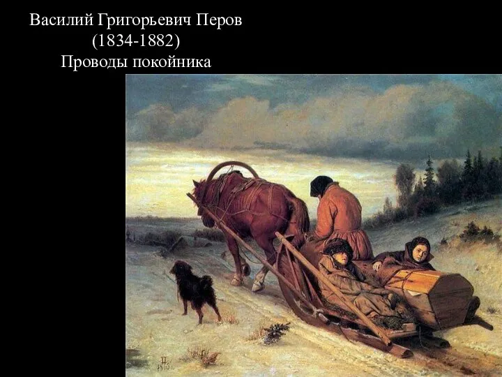 Василий Григорьевич Перов (1834-1882) Проводы покойника