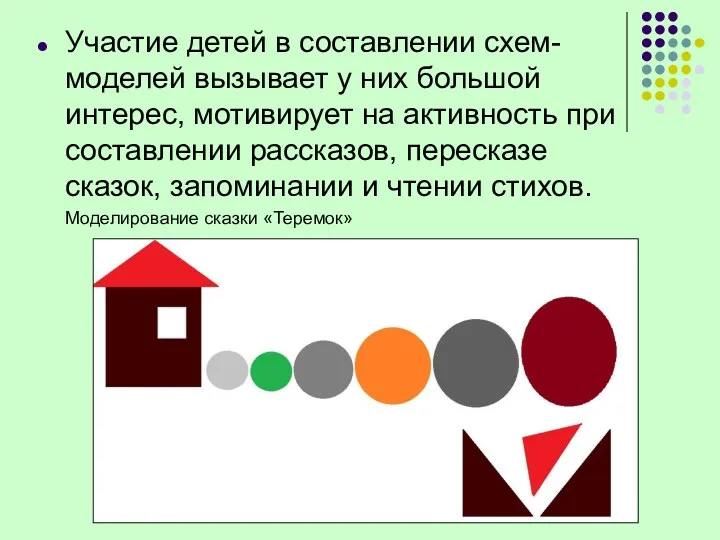 Участие детей в составлении схем-моделей вызывает у них большой интерес,