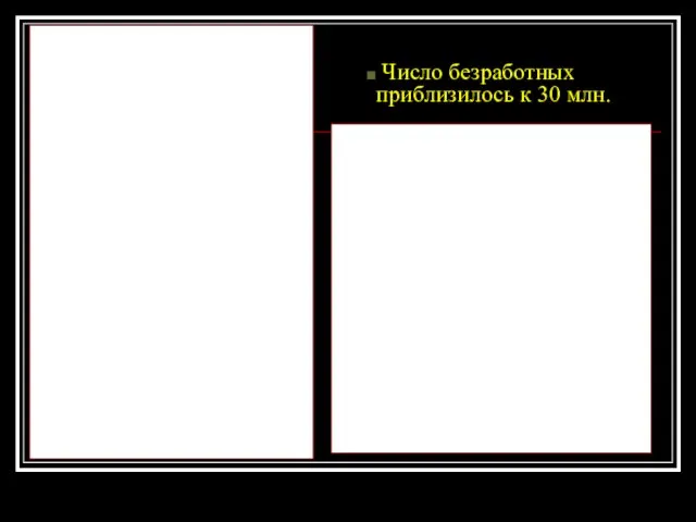 Число безработных приблизилось к 30 млн.