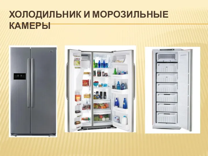 Холодильник и Морозильные камеры