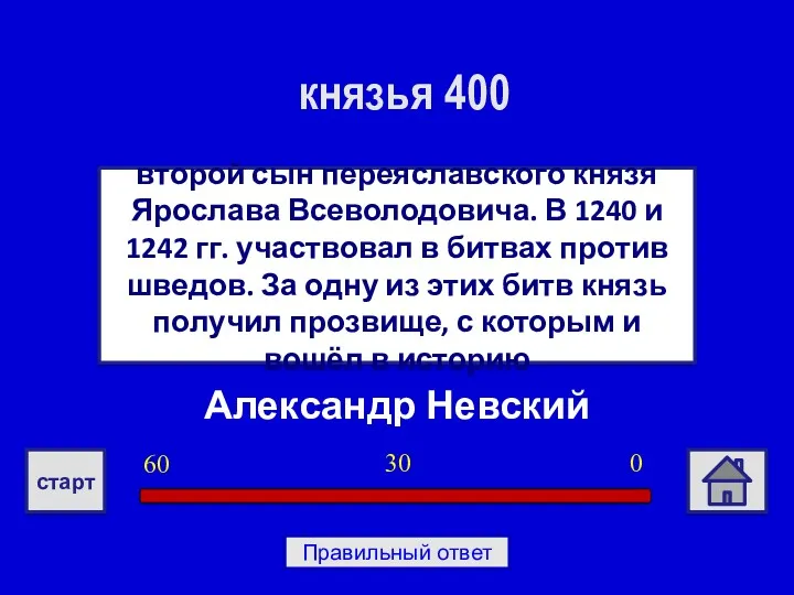 Александр Невский второй сын переяславского князя Ярослава Всеволодовича. В 1240