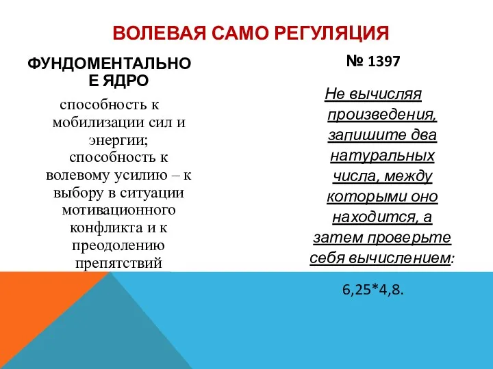 ФУНДОМЕНТАЛЬНОЕ ЯДРО способность к мобилизации сил и энергии; способность к