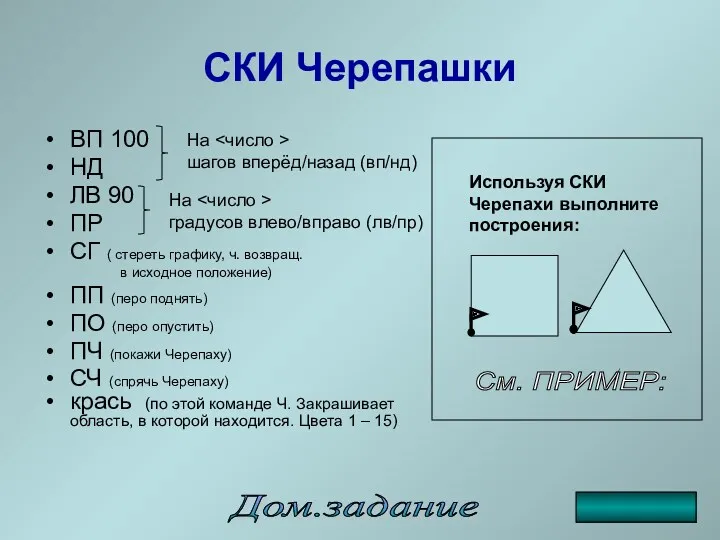 СКИ Черепашки ВП 100 НД ЛВ 90 ПР СГ (