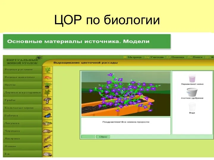 ЦОР по биологии