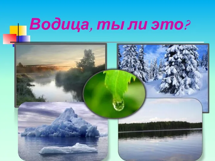 Водица, ты ли это?