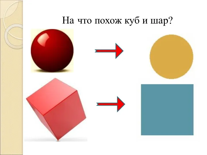 На что похож куб и шар?