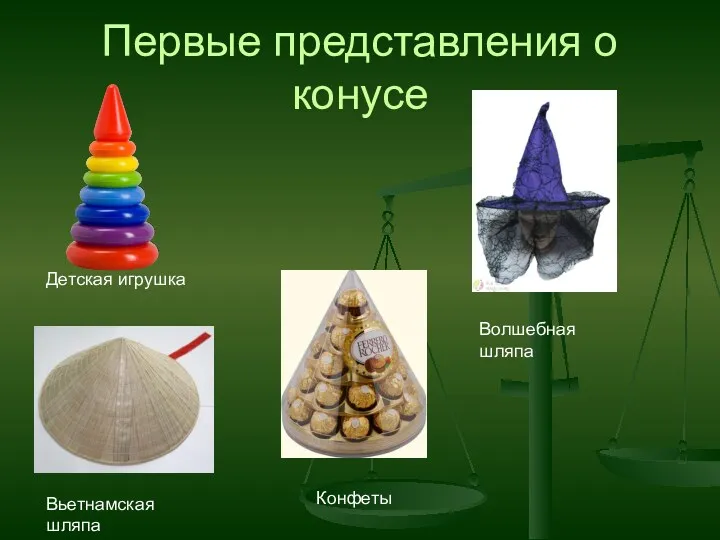 Первые представления о конусе Детская игрушка Вьетнамская шляпа Конфеты Волшебная шляпа