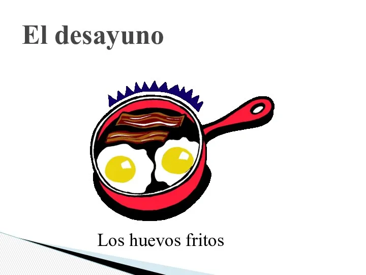 El desayuno Los huevos fritos