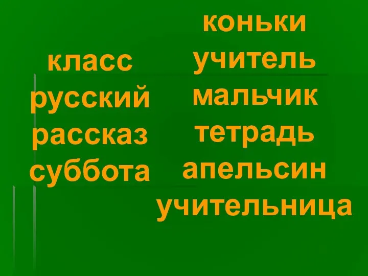 класс русский рассказ суббота коньки учитель мальчик тетрадь апельсин учительница