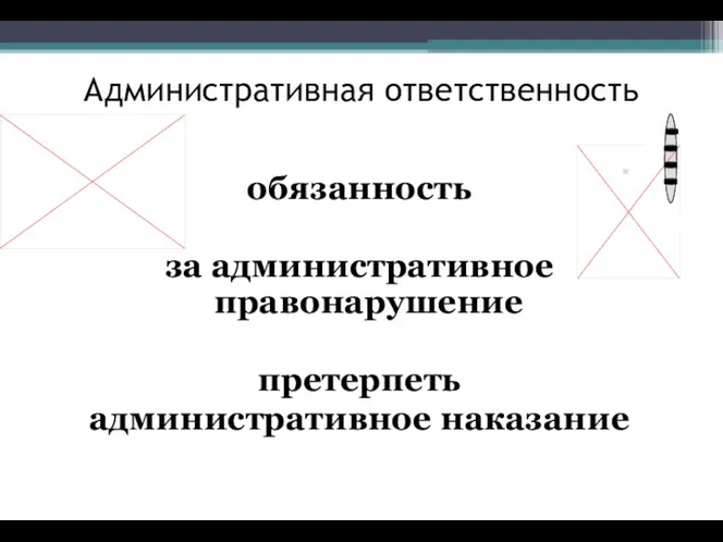 Административная ответственность обязанность за административное правонарушение претерпеть административное наказание