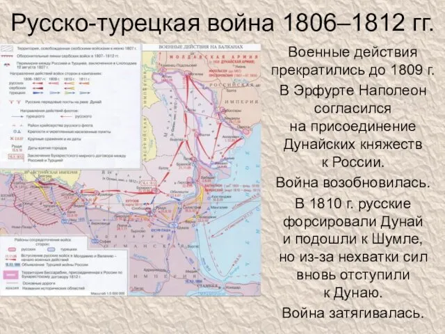 Русско-турецкая война 1806–1812 гг. Военные действия прекратились до 1809 г.