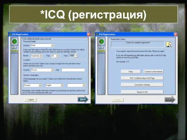 *ICQ (регистрация)