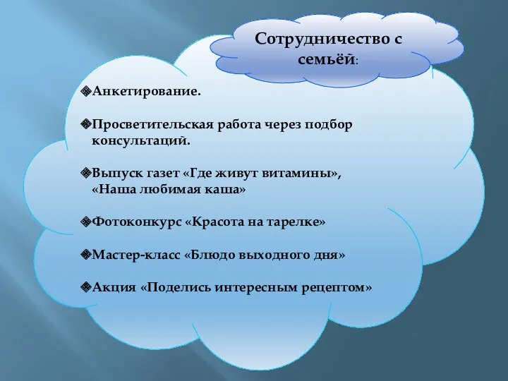 Анкетирование. Просветительская работа через подбор консультаций. Выпуск газет «Где живут