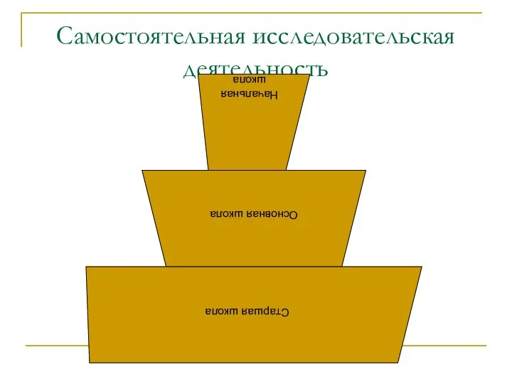 Самостоятельная исследовательская деятельность