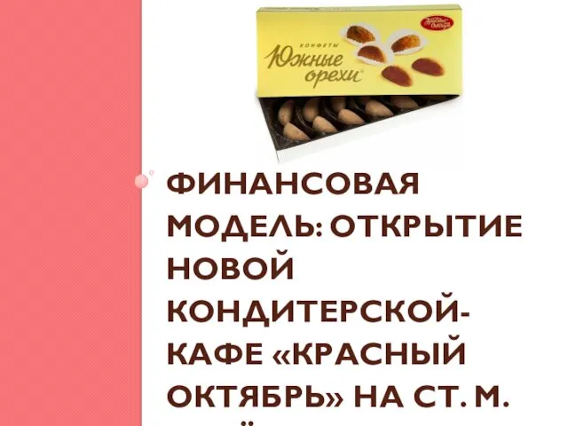 ФИНАНСОВАЯ МОДЕЛЬ: ОТКРЫТИЕ НОВОЙ КОНДИТЕРСКОЙ-КАФЕ «КРАСНЫЙ ОКТЯБРЬ» НА СТ. М. САВЁЛОВСКАЯ