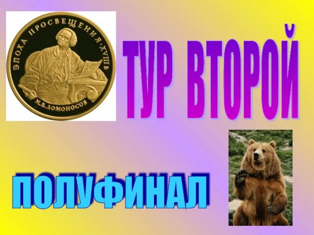 ТУР ВТОРОЙ ПОЛУФИНАЛ