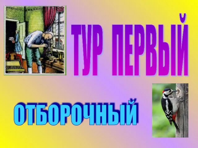 ТУР ПЕРВЫЙ ОТБОРОЧНЫЙ