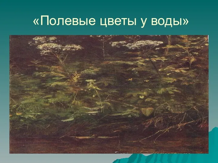 «Полевые цветы у воды»