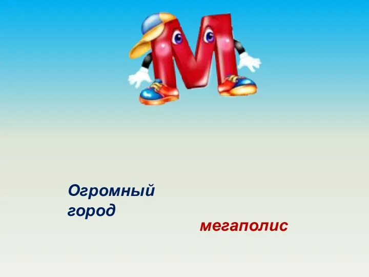 Огромный город мегаполис