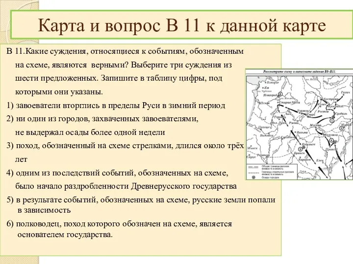 В 11.Какие суждения, относящиеся к событиям, обозначенным на схеме, являются