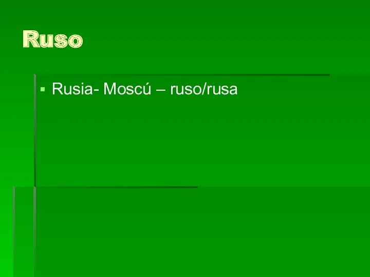 Ruso Rusia- Moscú – ruso/rusa