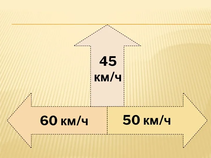 60 км/ч 45 км/ч 50 км/ч