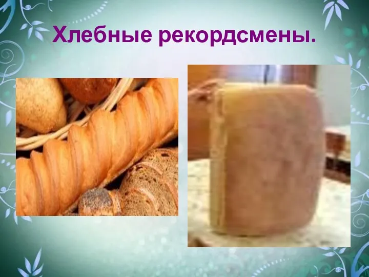 Хлебные рекордсмены.